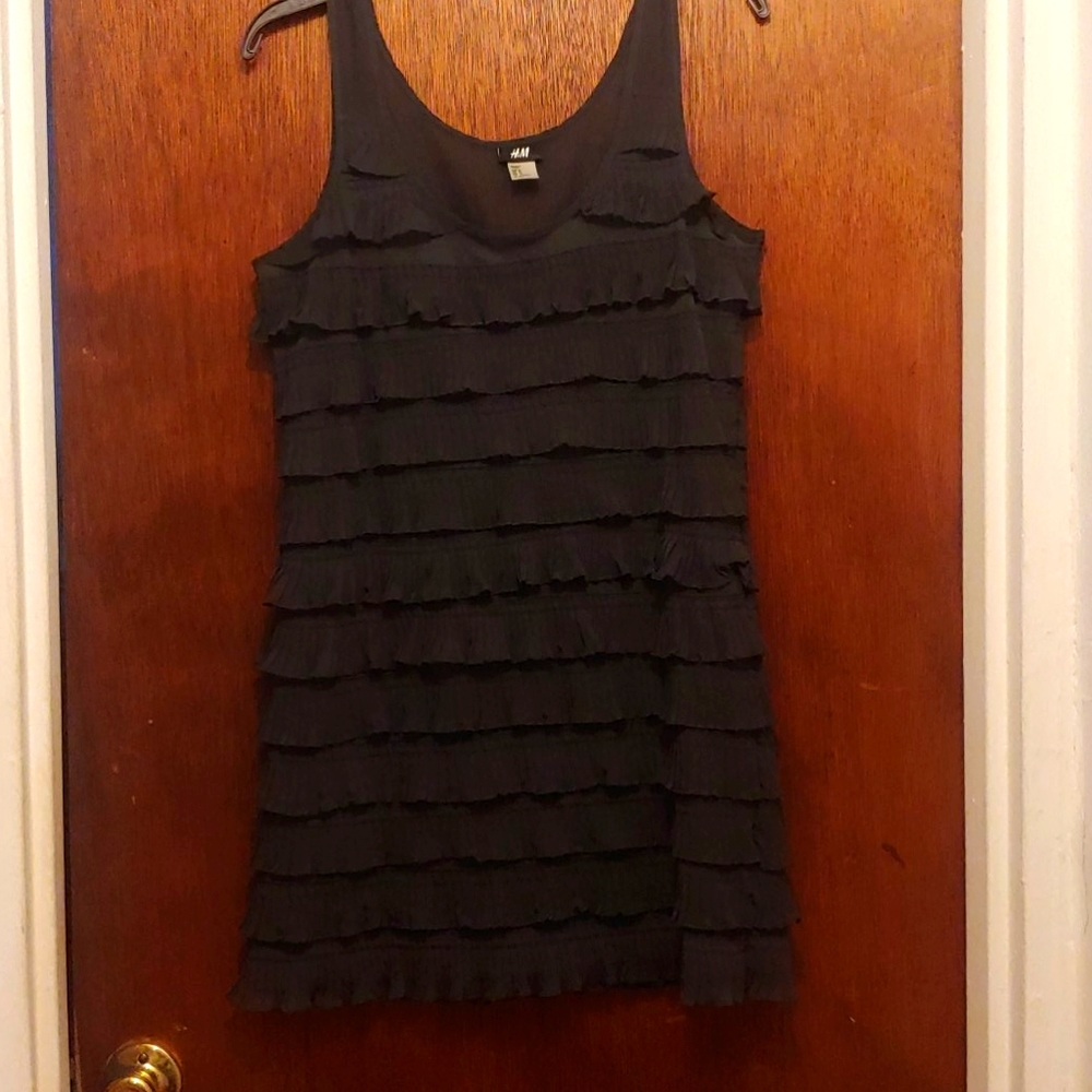 Grey Ruffle Dress